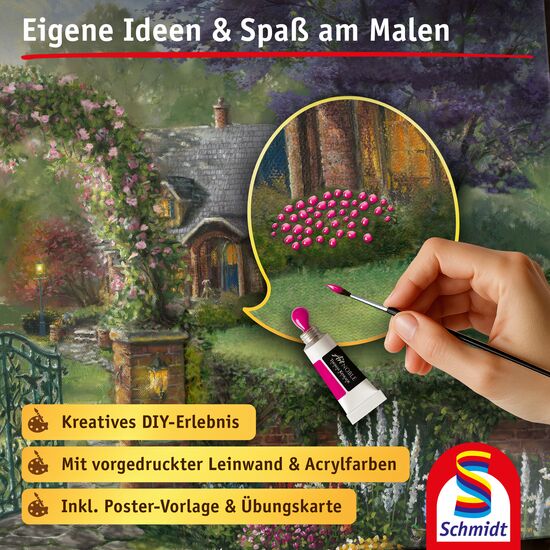 Another image of the product - My ArtNOBLE - Thomas Kinkade - Humminbird Cottage