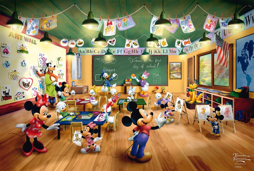 Motiv des Produkts - Mickey and Minnie Schoolhouse