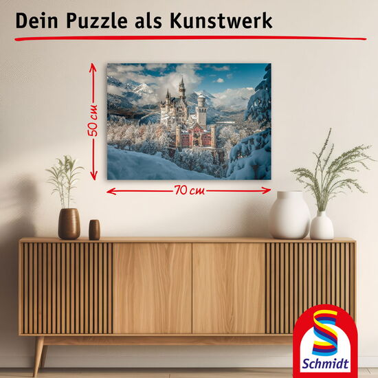 Another image of the product - Neuschwanstein Castle in winter, 1000 pcs