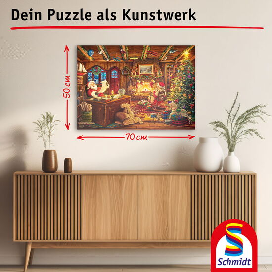 Another image of the product - Santa Checking His List, 1000 pcs
