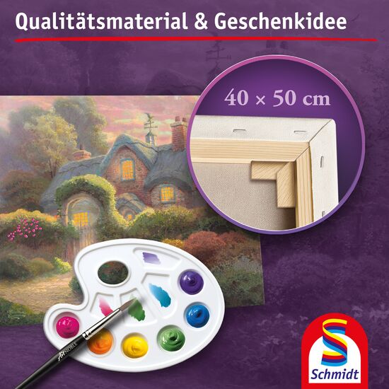 Another image of the product - My ArtNOBLE - Thomas Kinkade - Rosebud Cottage