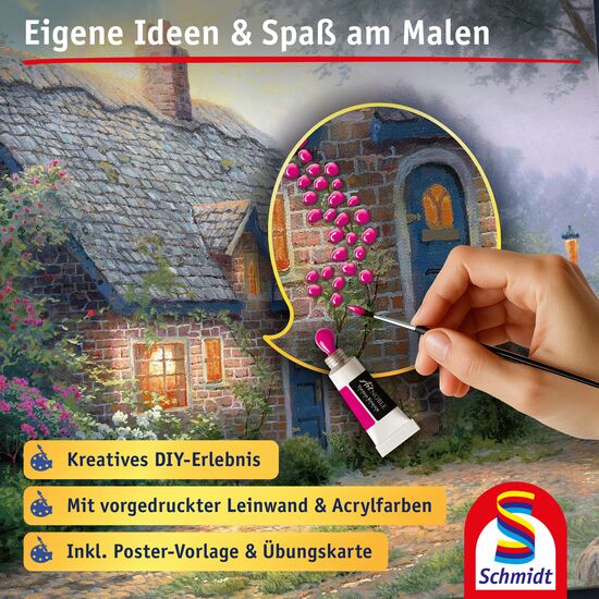 Another image of the product - My ArtNOBLE - Thomas Kinkade - Moonlight Cottage