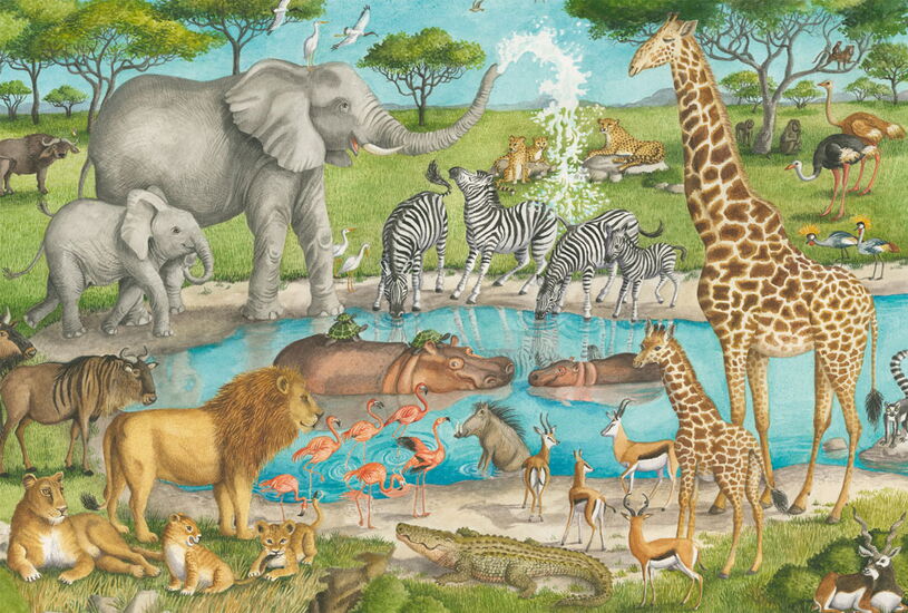 Product motif - African wildlife, 60 pcs