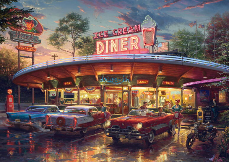 Motif du produit - Diner américain, 1000 pcs