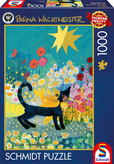 Photo du produit - Chat dans une mer de fleurs, 1000 pcs