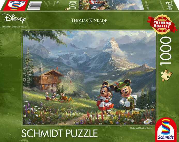 Photo du produit - Mickey et Minnie dans les Alpes, 1000 pcs