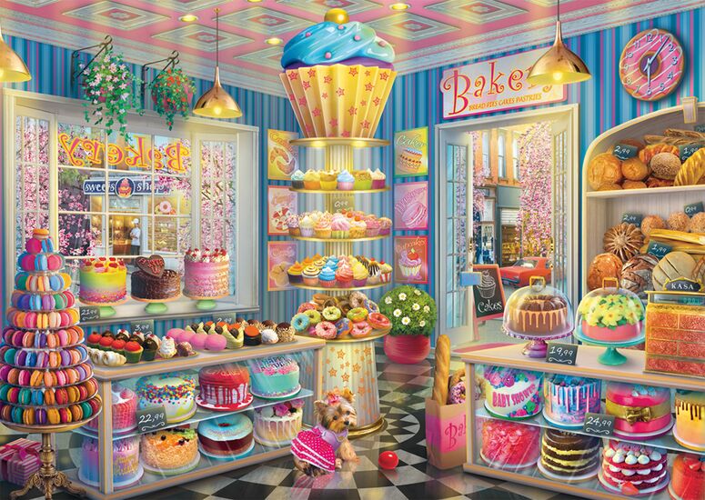 Product motif - The brightly coloured bakery, 1000 pcs