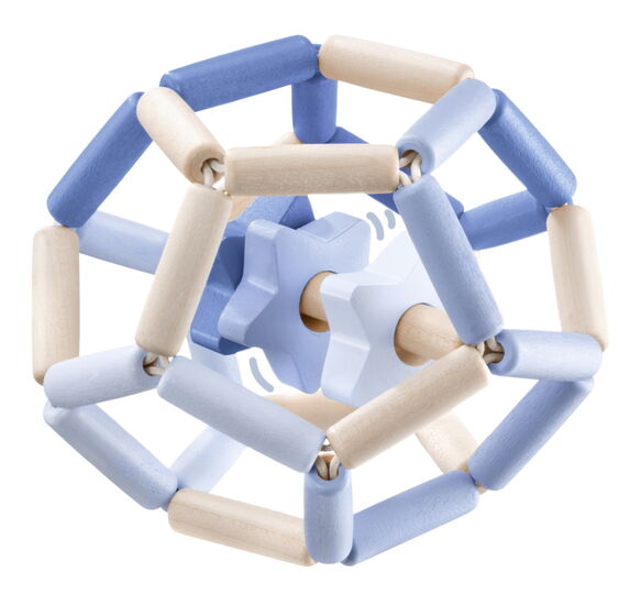 Inhalt des Produkts - Sternentanz blau, Greiflingsball, 11,5 cm