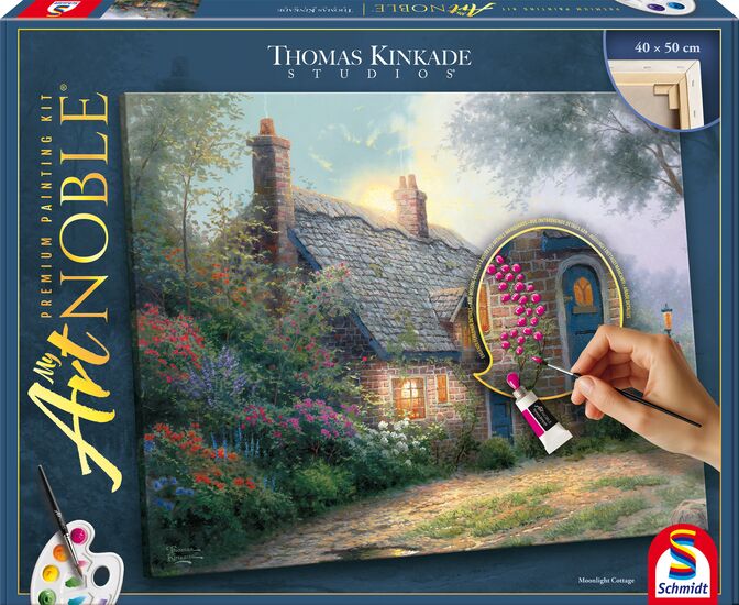 Product packshot - My ArtNOBLE - Thomas Kinkade - Moonlight Cottage