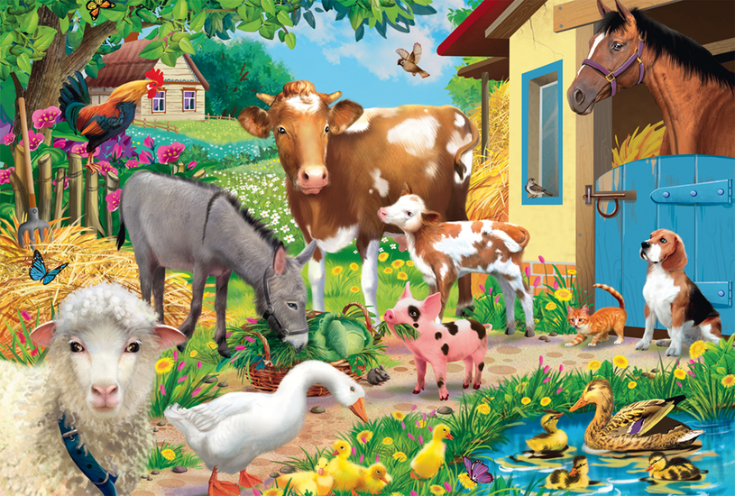 Product motif - Farm Animals, 60 pcs