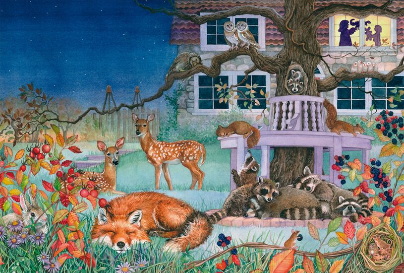 Motiv des Produkts - Nächtlicher Tierbesuch