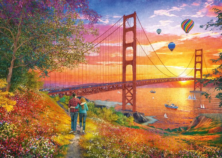 Motif du produit - Promenade vers le pont du Golden Gate, 2000 pcs