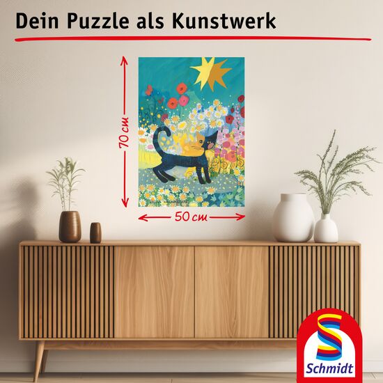 Ein weiteres Bild zum Produkt - Katze im Blütenmeer