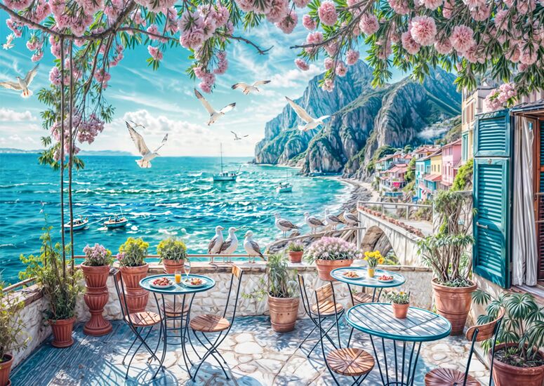 Motif du produit - Terrasse en bord de mer, 1000 pcs