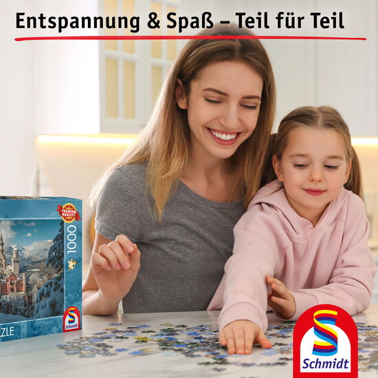 Another image of the product - Neuschwanstein Castle in winter, 1000 pcs