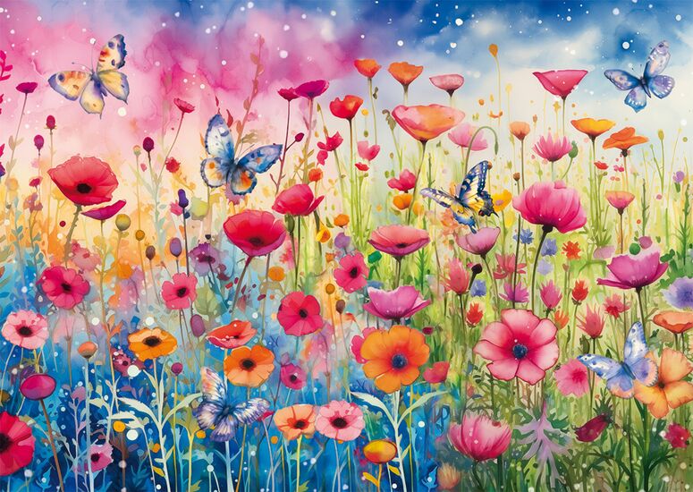 Motiv des Produkts - Mohnblumenwiese