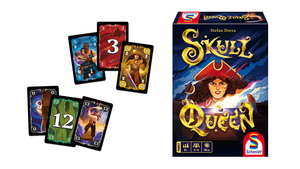 Spielkarten und Produktverpackung von Skull Queen