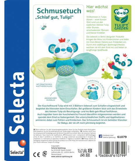 Inhalt des Produkts - Schmusetuch, Schlaf gut, Tulip, 20 cm