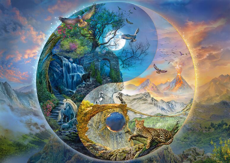 Motif du produit - Yin & Yang Le monde des montagnes, 1000 pcs