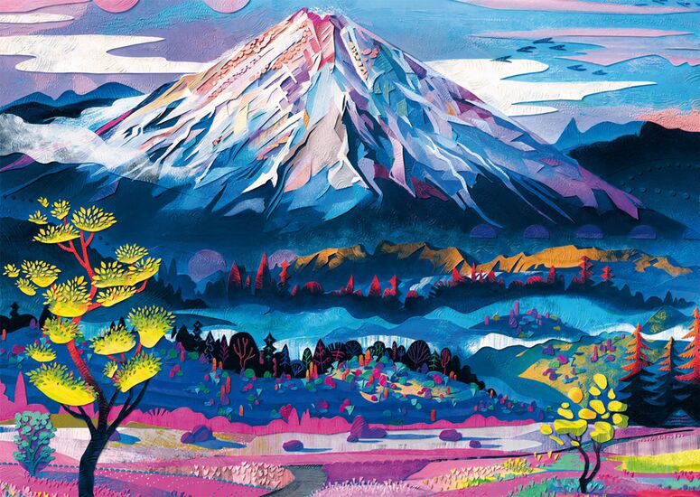 Product motif - The calm of the mountain, 1000 pcs