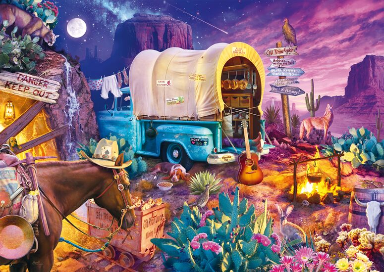 Motiv des Produkts - Romantisches Wildwest-Camping