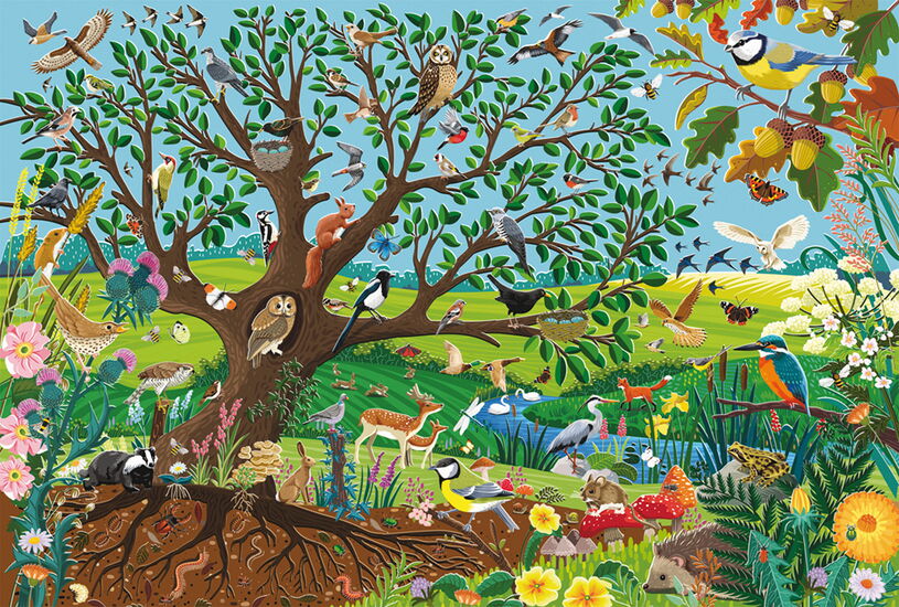 Motif du produit - Animaux dans le jardin, 60 pcs