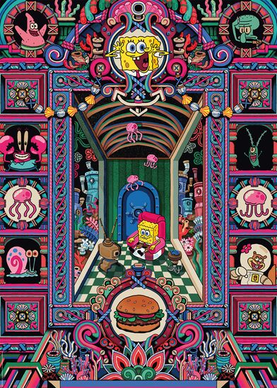 Product motif - The crazy world of SpongeBob, 1000 pcs