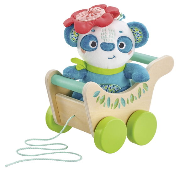 Inhalt des Produkts - Nachziehwagen mit Plüschfigur Tulip, 21cm