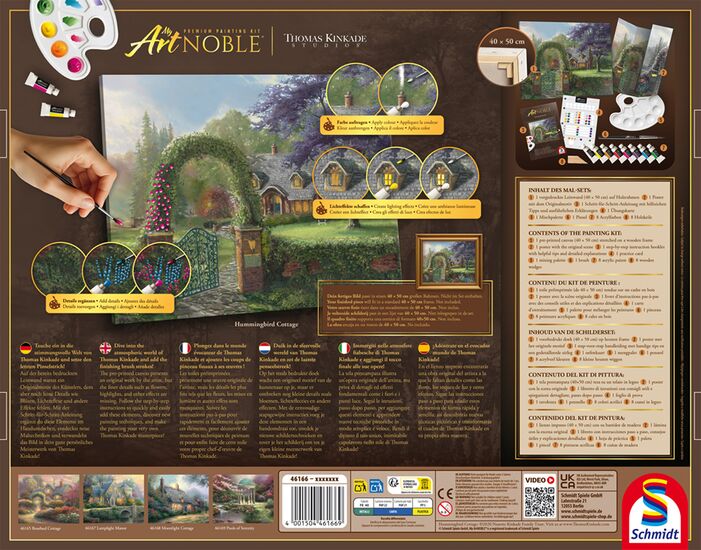 Contenu du produit - My ArtNOBLE - Thomas Kinkade - Humminbird Cottage