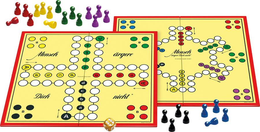 Inhalt des Produkts - Mensch ärgere Dich nicht® – Gold-Edition