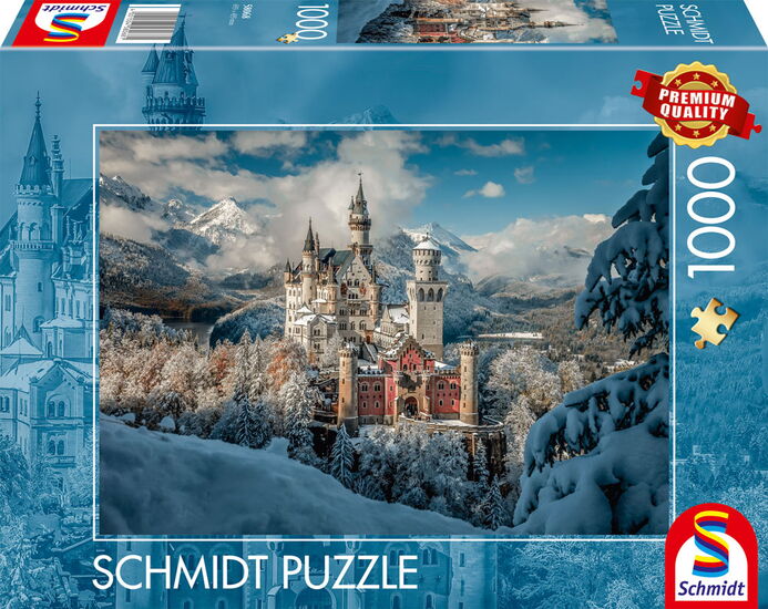 Product packshot - Neuschwanstein Castle in winter, 1000 pcs