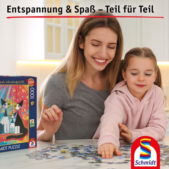 Another image of the product - Happy cat family, 1000 pcs