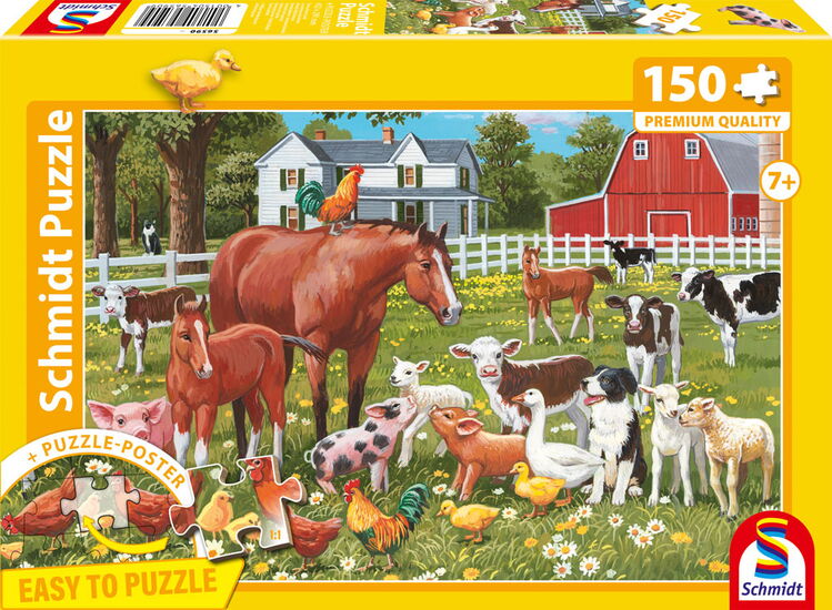 Product packshot - Farmyard animals, 100 pcs