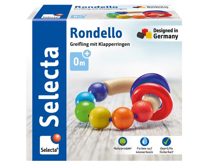 Photo du produit - Rondello, hochet avec anneaux