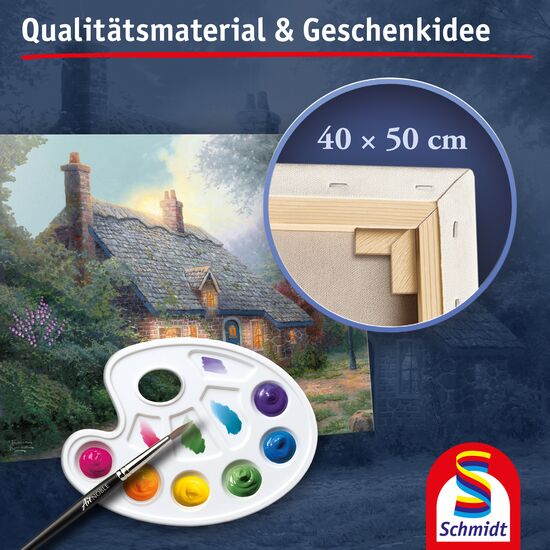 Another image of the product - My ArtNOBLE - Thomas Kinkade - Moonlight Cottage