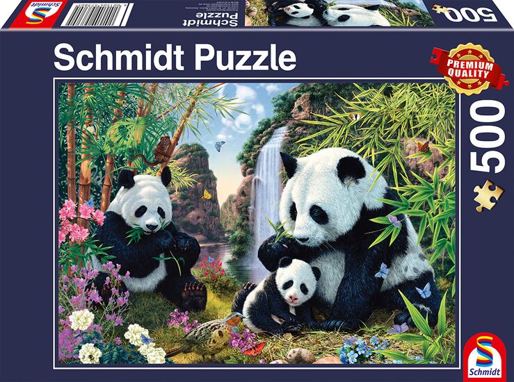 Packshot des Produkts - Pandafamilie am Wasserfall