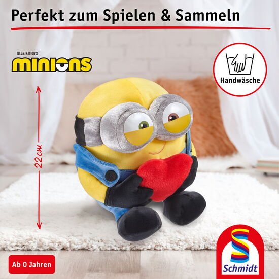 Ein weiteres Bild zum Produkt - Minions – Bob, mit Herz, 22 cm