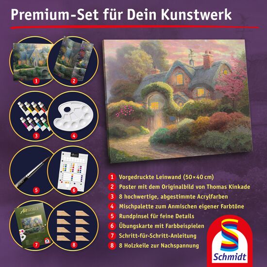Another image of the product - My ArtNOBLE - Thomas Kinkade - Rosebud Cottage