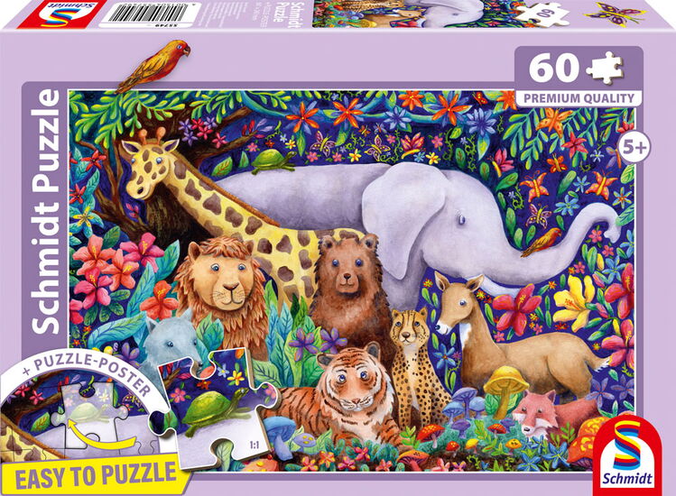 Product packshot - Colorful wildlife, 60 pcs