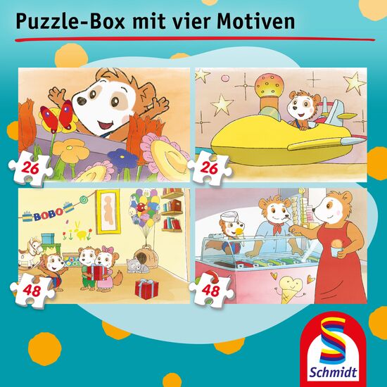Ein weiteres Bild zum Produkt - Bobo Siebenschläfer, Puzzle-Box im Metallkoffer