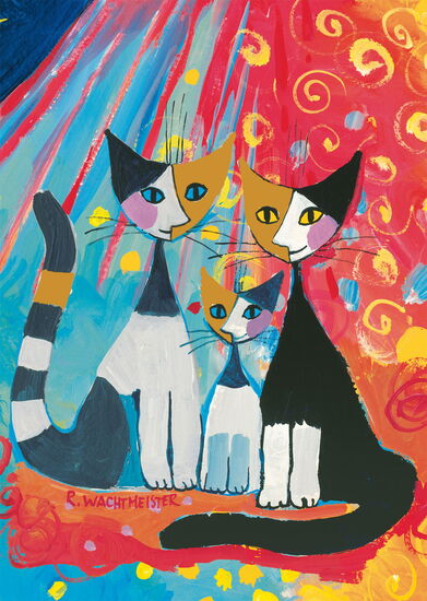 Product motif - Happy cat family, 1000 pcs