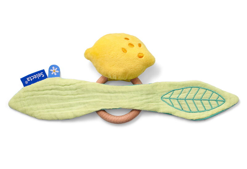 Collage zum Produkt - Limondo, Greifling mit Rassel, 17 cm