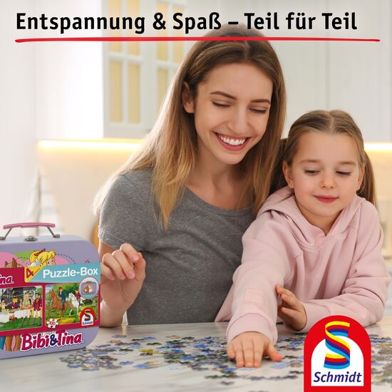 Ein weiteres Bild zum Produkt - Bibi&Tina, Puzzle-Box im Metallkoffer