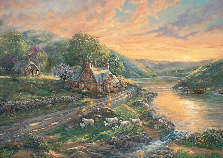 Product motif - Daybreak at Emerald Valley, 1000 pcs