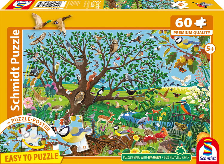 Photo du produit - Animaux dans le jardin, 60 pcs