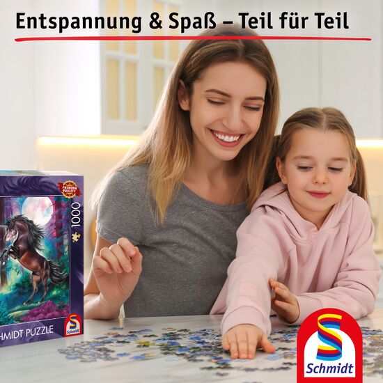 Another image of the product - Unicorn in full moon, 1000 pcs