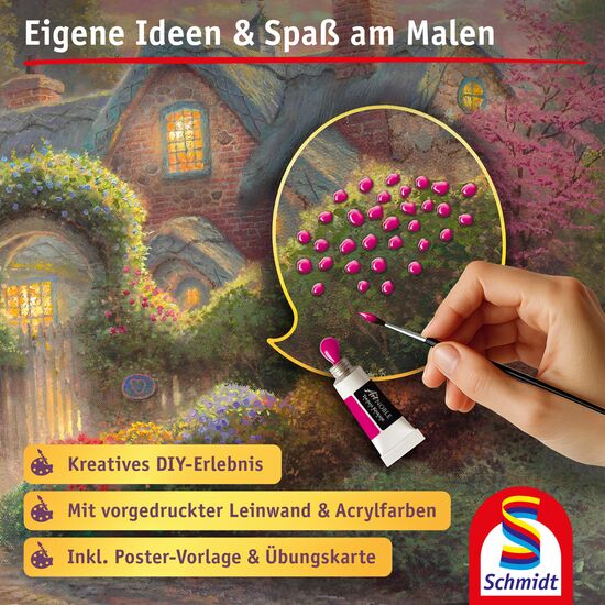 Another image of the product - My ArtNOBLE - Thomas Kinkade - Rosebud Cottage