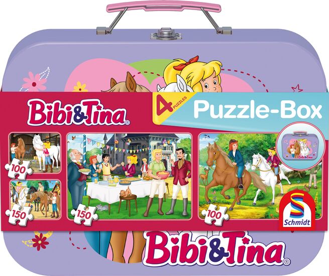 Packshot des Produkts - Bibi&Tina, Puzzle-Box im Metallkoffer