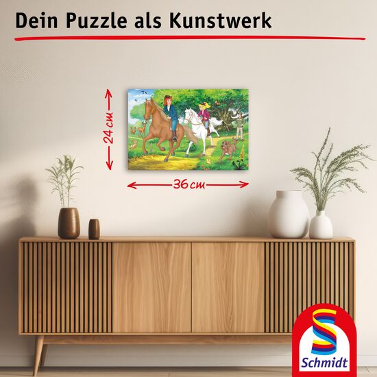 Ein weiteres Bild zum Produkt - Bibi&Tina, Puzzle-Box im Metallkoffer