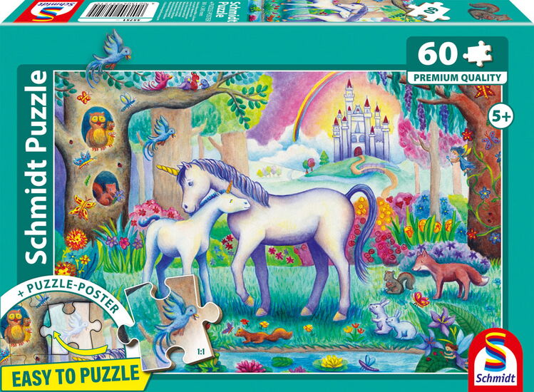 Product packshot - Unicorn mum and foal , 60 pcs